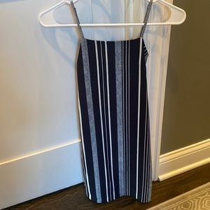 Lulus mini striped open back dress
